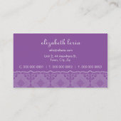 VISITEKAARTJE:: ornately patterned 1 Visitekaartje (Achterkant)