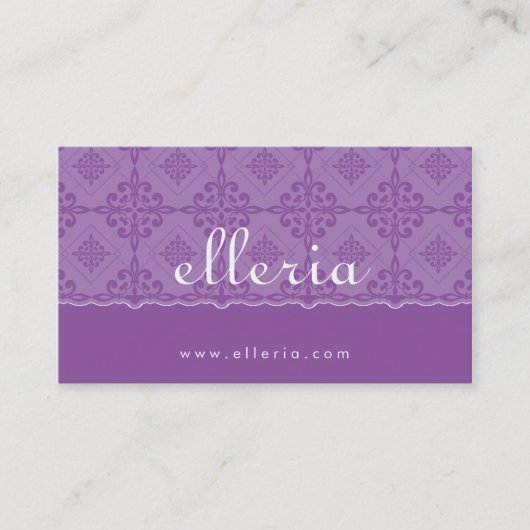 VISITEKAARTJE:: ornately patterned 1 Visitekaartje (Voorkant)