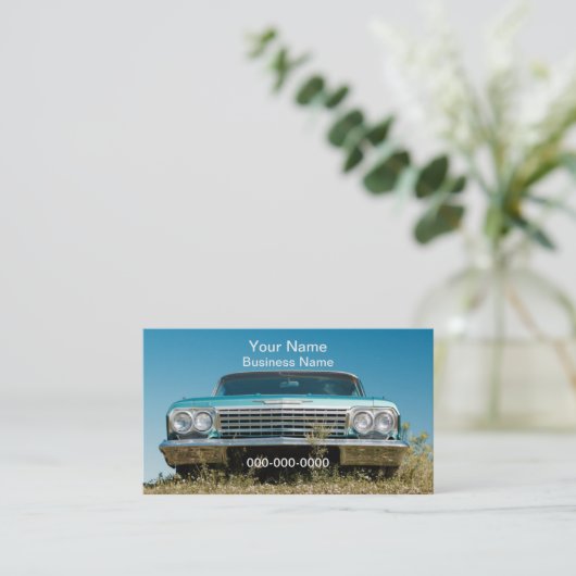 Visitekaartje oude auto (Staand voorkant)