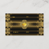 Visitekaartje oude gouden art deco juweel (Achterkant)