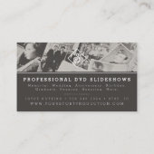 Visitekaartje | Oude Kinderen op strand foto (Achterkant)