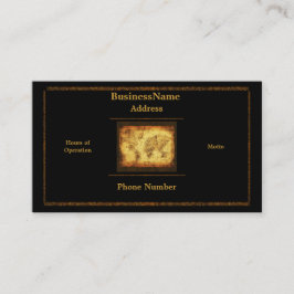 Visitekaartje oude Wereldkaart