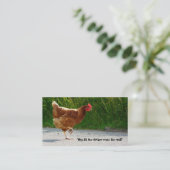 Visitekaartje over de weg (Staand voorkant)