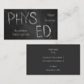 Visitekaartje over het schoolvak (Voorkant / Achterkant)