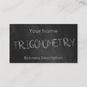 Visitekaartje over het schoolvak (Voorkant)