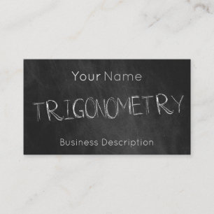 Visitekaartje over het schoolvak