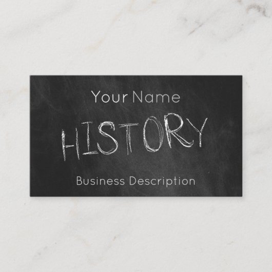 Visitekaartje over het schoolvak (Voorkant)