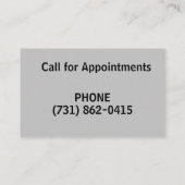 Visitekaartje over het thema Mechincs Tools (Achterkant)