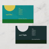 Visitekaartje overdag en nacht (Voorkant / Achterkant)