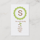 Visitekaartje Owl (#BUS002) Contactkaartje (Achterkant)