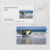 Visitekaartje Paardenbedekking (Voorkant / Achterkant)