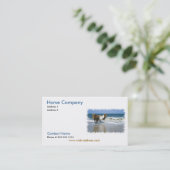 Visitekaartje Paardenbedekking (Staand voorkant)