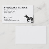 Visitekaartje Paardenstallen (Voorkant / Achterkant)