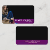 Visitekaartje Paars (Voorkant / Achterkant)