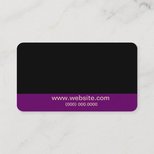 Visitekaartje Paars (Achterkant)
