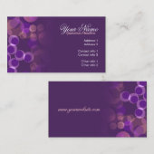 Visitekaartje Paarse belletjes (Voorkant / Achterkant)