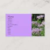 Visitekaartje Paarse bijenbalm fotografie (Voorkant)