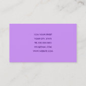 Visitekaartje Paarse Blauwgroen Stippen (Achterkant)