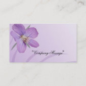 Visitekaartje Paarse Bloom (Achterkant)