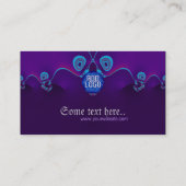 Visitekaartje Paarse cirkelgolven (Achterkant)