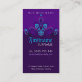 Visitekaartje Paarse cirkelgolven (Voorkant)