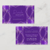 Visitekaartje Paarse droomjuwelen (Voorkant / Achterkant)
