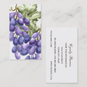 Visitekaartje Paarse druiven (Voorkant / Achterkant)