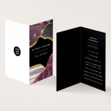 Visitekaartje Paarse en Gold Linen Fabric