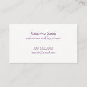 Visitekaartje Paarse en gouden Waterverf Blowers (Achterkant)