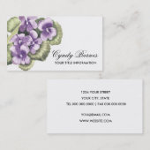 Visitekaartje Paarse geweldplegingen (Voorkant / Achterkant)