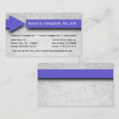 Visitekaartje Paarse-pijlservices (Voorkant / Achterkant)