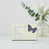 visitekaartje - Paarse vlinder (Staand voorkant)