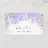 visitekaartje paarse zilverwaterverf (Voorkant)