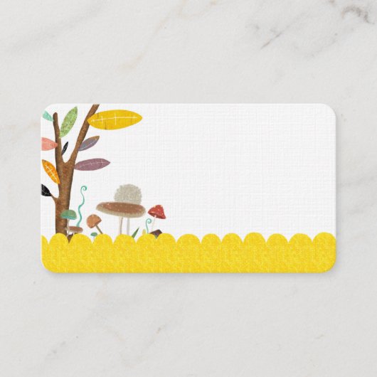 Visitekaartje paddenstoelen (Voorkant)