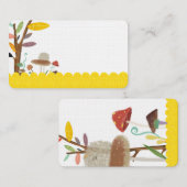 Visitekaartje paddenstoelen (Voorkant / Achterkant)