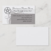 Visitekaartje Pagan Pentacle (Voorkant / Achterkant)