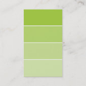 VISITEKAARTJE Paint Chip Swatch Lime Green (Achterkant)