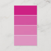 VISITEKAARTJE Paint Chip Swatch Magenta Pink (Achterkant)