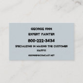 VISITEKAARTJE PAINT GUY (Achterkant)