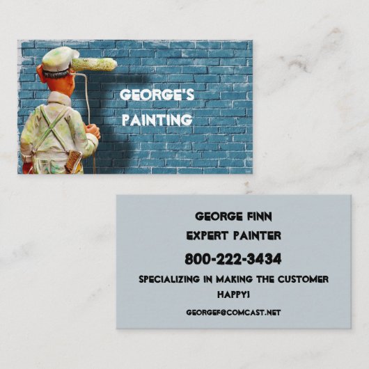 VISITEKAARTJE PAINT GUY (Voorkant / Achterkant)