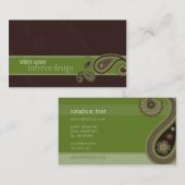 VISITEKAARTJE:: Paisley 2 Visitekaartje (Voorkant / Achterkant)