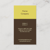 Visitekaartje, paisley bleek roze en bleek geel visitekaartje (Achterkant)