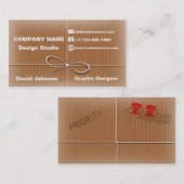 visitekaartje-pakketpoststijl visitekaartje (Voorkant / Achterkant)