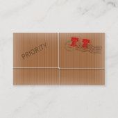 visitekaartje-pakketpoststijl visitekaartje (Achterkant)