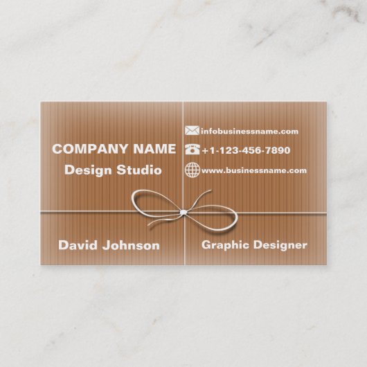 visitekaartje-pakketpoststijl visitekaartje (Voorkant)