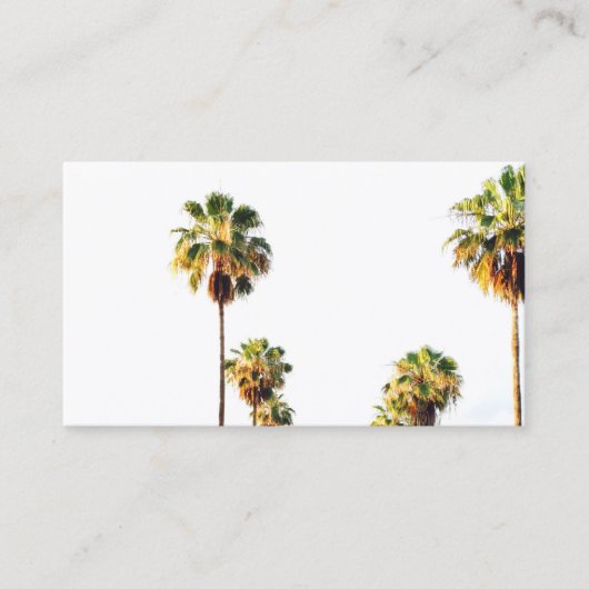 Visitekaartje palmbomen (Voorkant)