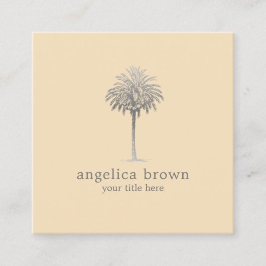 Visitekaartje palmbomen (Voorkant)