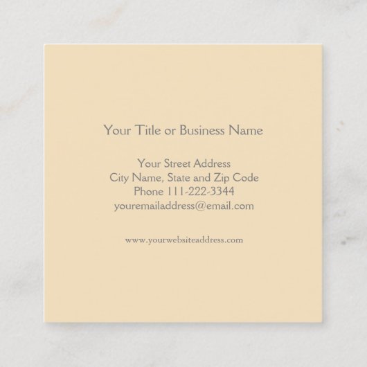 Visitekaartje palmbomen (Achterkant)