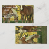 Visitekaartje Palomino Draft Horses (Voorkant / Achterkant)