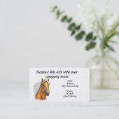 visitekaartje, Palomino Peruvian Horse Solid Gold Visitekaartje (Staand voorkant)